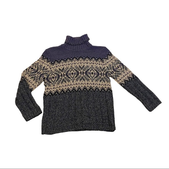 Vintage Cableknit Turtleneck Sweater - Picture 1 of 4